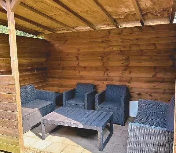 Rustiek Boschalet Sven Veluwe Met Omheinde Tuin Alpehytte